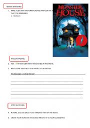 English Worksheet: Monster House - Movie Activity