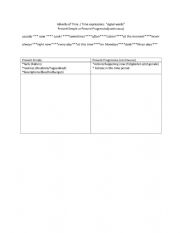 English Worksheet: Time phrases for Present Simple or Present Progressive