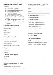 English Worksheet: Dr Jekyll and Mr Hyde Project