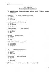 Simple Present vs Present Continuous! Test your knowledge!