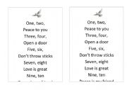 English Worksheet: Poem