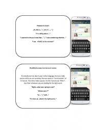 English Worksheet: Whatsapp voice messages and voicemail