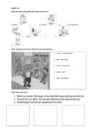 English Worksheet: Have Got