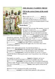 English Worksheet: trendy fashion
