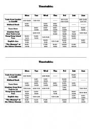 Timetables