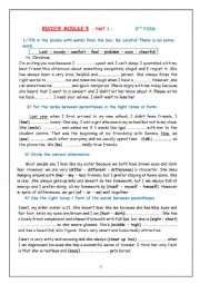 English Worksheet: REVIEW MODULE 5 PART 1 - 8TH FORM