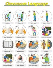 classroom language poster