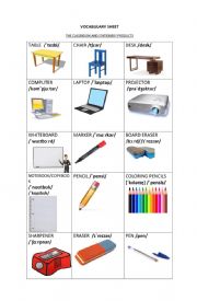 The Classroom - Vocabulary