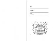 Birthday invitation