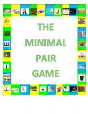 English Worksheet: the minimal pair game