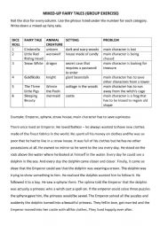 English Worksheet: Mixed-up fairy tales activity