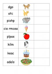 scramble words - Review