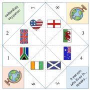 Countries and Nationalities - Cootie Catchers Part 2