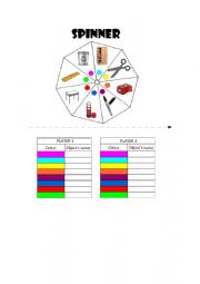 English Worksheet: classroom objects