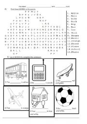 English Worksheet: Childhood