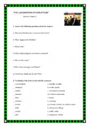 English Worksheet: THE BIG BANG THEORY- THE LOCOMOTION INTERRUPTION