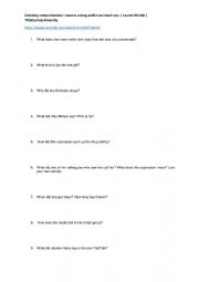 English Worksheet: Lessons a drug addict can teach you TedTalk- Listening Comprehension 