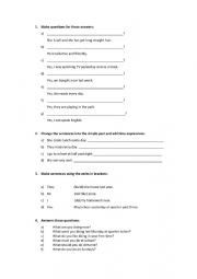 English Worksheet: Revision 5 EP