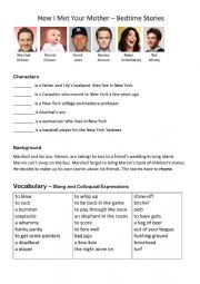 English Worksheet: How I Met Your Mother - Bedtime Stories s09s11