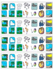 English Worksheet: Weather Vocabulary Handout
