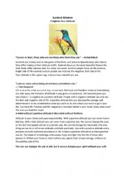 Sunbird Wisdom: Enlighten Your Attitude