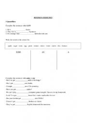 English Worksheet: revision grammar 