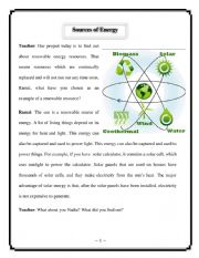 English Worksheet: renewable energy sources