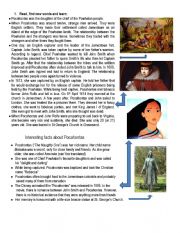 English Worksheet: learn some about the real pocahontas, watch the movie and practice some listening with the song 