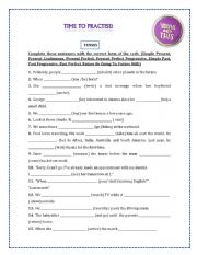 English Worksheet: Practice: Conditionals, Reported Speech, Passive Voice, Tenses and Questions