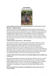 Kudu Wisdom: Enlighten Your Listening