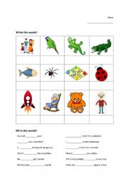 English Worksheet: English test paper grade 4