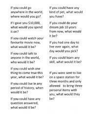 English Worksheet: Icebreaker Game - If you ...