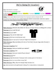 English Worksheet: ESL Theatre- Were Going On Vacation!