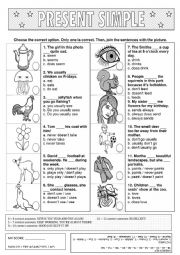 Present Simple - multiple choice