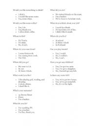 English Worksheet: Questions