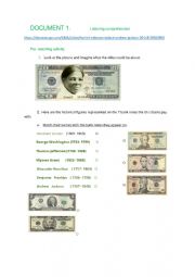 Harriet Tubman on a dollar bill.