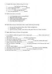 English Worksheet: BECAUSE or BECAUSE OF 