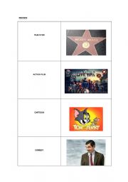 English Worksheet: Memory:film genre