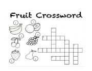 Fruits Crossword