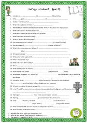 English Worksheet: Ireland Quiz