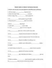 English Worksheet: simple present 