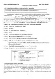 8th form full term test 1 correction