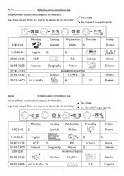 School timetables