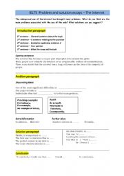 English Worksheet: IELTS Writing Problem and solution essays