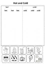 English Worksheet: Hot And Cold