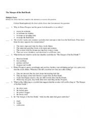English Worksheet: THE MASQUE OF THE RED DEATH 