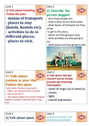 English Worksheet: Speaking Cards