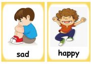 feeling flashcard
