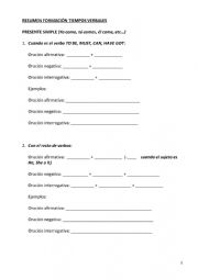 English Worksheet: Verb tenses review