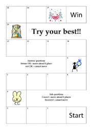 English Worksheet: chess board